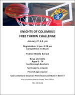 KofC Free Throw Flyer 2025