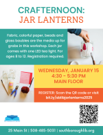 crafternoon jar lanterns flyer