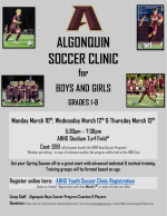 Algonquin Soccer Clinic Spring 2025