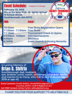 Shifstrong Hockey Tournament Event info - Final schedule