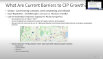 Slide 3 -Barriers to CIP growth -from Jan-21-25 Update on potential Wastewater Treatment System for Rte 9 properties