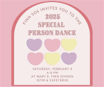 Special Person Dance flyer from event registration page