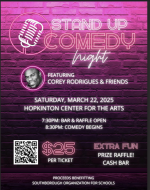 SOS Comedy night flyer